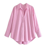 Women T-shirt Fall Women's Clothing Casual Solid Color Long Sleeve Shirt