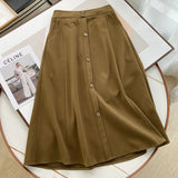 Women Skirt Woolen Skirt Female Mid-Length Autumn and Winter