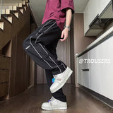 Men Sweatpants Men's Summer Loose Straight Sports Pants Wide Leg Leisure