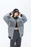 Unisex Jacket Fall Stand Collar Stitching Denim Jacket Women's Clothing