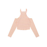 Women Sweater Short Sweater Women Casual Contrast Color Embroidered Long Sleeve