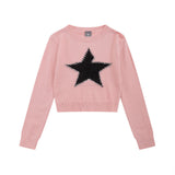 Women Sweater O-neck Short Knitwear Women's Casual Sweater