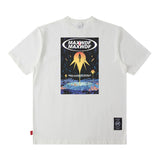 Men T Shirt Retro Short Sleeve T-shirt Men and Women Ins Style