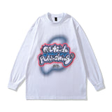 Men Long Sleeve Shirt Fashion Brand Personality Trendy Couple Upper Clothes Long Sleeves T-shirt Men and Women