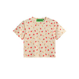 Women T-shirt Short-Sleeved T-shirt Women's Summer Casual round-Neck High Waist