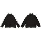 Palm Angle Sweatshirt Palm Angels Striped Stand Collar Jacket for Men and Women Couple Loose Sports Jacket