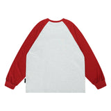 Men Hoodie round Neck Sweater Men Autumn Cotton Loose Raglan Long Sleeve