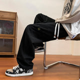Men Sweatpants Retro Casual Pants Men's All-Match Cotton Mop Pants