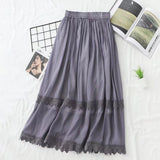 Women Skirt Women's Spring Clothing Long Dress Stitching Skirt