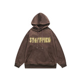 Unisex Hoodie Retro Hooded Sweatshirt Couples Coat Loose