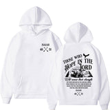 Christian Jesus Letters Print Hoodies Men Women's