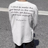 Mens T-shirts Cobain Portrait Kurt Cobain High Street Vintage