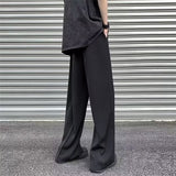 Men Sweatpants Summer Thin Ice Silk Straight Casual Trousers Ruan Handsome