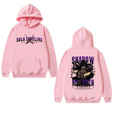 Harajuku Anime Solo Leveling Sung Jin Woo  Print Hoodie