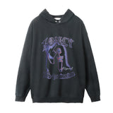 Men Hoodie Distressed Hooded Sweater Men's Tops Ins Fashion Brand Loose Side Pocket