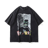 Men T Shirt Street Printing Short-Sleeved T-shirt Women's Hiphop Top