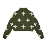 Women Sweater Cropped Sweater Coat Women's Autumn Winter Coat