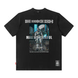 Men T Shirt Fashion Brand Men's Short-Sleeved T-shirt All-Match Loose