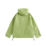 Unisex Jacket Autumn Washed Hooded Jacket Women