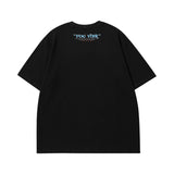 Men T Shirt Vintage College Style Sweet Cool Printed Couple Short Sleeve T-shirt Men and Women