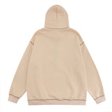Men Hoodie Five-Pointed Star Patch Embroidered Hoodie