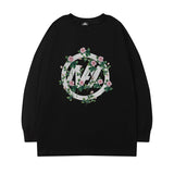 Men Long Sleeve Shirt Letter Long Sleeve T-shirt Men and Women Hip Hop Casual Couple
