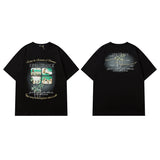 Men T Shirt Printed Short-Sleeved T-shirt Men and Women Casual Couple