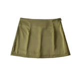Women Skirt Summer Solid Color Short Hot Girl Skirt