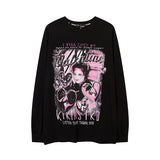 Men Long Sleeve Shirt Loose Long Sleeve T-shirt Men's Ins Sweater