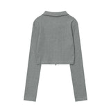 Women Long Sleeve T-Shirt Printed Long Sleeve T-shirt Street Casual Women's Autumn Short Top