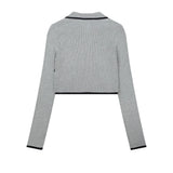 Women Sweater Women's Retro Casual Multicolor Short
