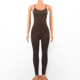Women Jumpsuit Sling One-Piece Tight Yoga One-Piece Trousers