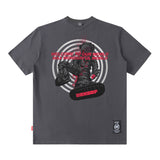 Men T Shirt Vintage Print Short Sleeves T-shirt Men and Women Ins Casual