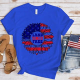 Women's Independence Day T Shirt round Neck Short Sleeve T-shirt Women's Top