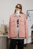 Unisex Jacket Autumn Burrs Twill Coat Women's Clothing