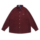 Men Long Sleeve T Shirt Spring and Autumn Leisure Long Sleeve Shirt Simple, Loose and Versatile Lapel Shirt