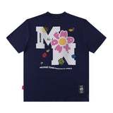 Men T Shirt Drop-Shoulder Sleeve Short Sleeve T-shirt Men and Women Street Loose