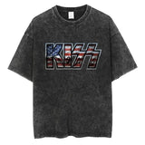 KISS Rock Band Graphic T-shirt Gothic Fashion