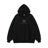 Men Hoodie Hooded Sweater Men's Loose Letter Embroidery Long Sleeve