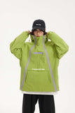Unisex Jacket Autumn Double Zipper Contrast Color Shell Jacket Women's Clothing