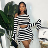 Women Co-Ord Set Spring/Summer Women's Printing Coat Skirt Outfit