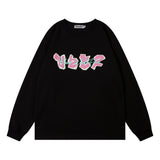 Men Hoodie Letter Printed Crew Neck Sweatshirt