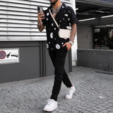 Men Shirt Summer Shirt Men Short Sleeve Fashion Polo Collar