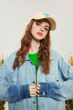 Unisex Jacket Autumn Stitching Hanging Dye Denim Women's Wear