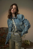 Unisex Jacket Fall Vintage Denim Jacket Women's Clothing