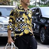 Men Shirt Fall Men's Clothing Polo Shirt Printed T-shirt Shirt