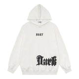 Men Hoodie Loose Hooded Sweater Men's Fashion Brand Vibe Letter Printed Long Sleeve Sports