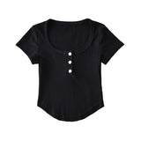 Women T-Shirt Short-Sleeved T-shirt Women's Summer round Neck Top
