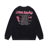Men Hoodie Hip Hop Portrait Printed Crew Neck Sweatshirt
