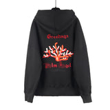 Palm Angle Hoodie Palm Angels Coral Letter Embroidered Hooded Couple